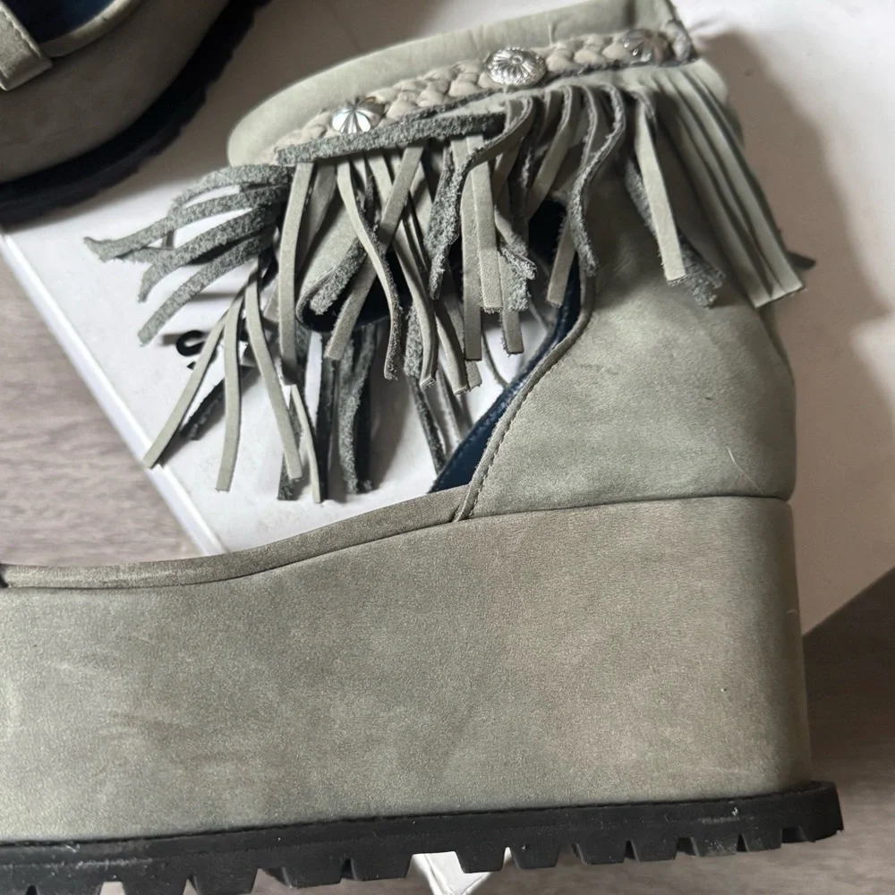 Sacai Platform Fringe Sandals Size 39 Fits Like US 8.5 - Picture 4 of 8